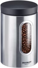 Westmark Vorratsdose mit Fenster 1800 ml Edelstahl Schwarz Bild 1