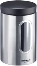 Westmark Vorratsdose mit Fenster 1800 ml Edelstahl Schwarz Bild 2