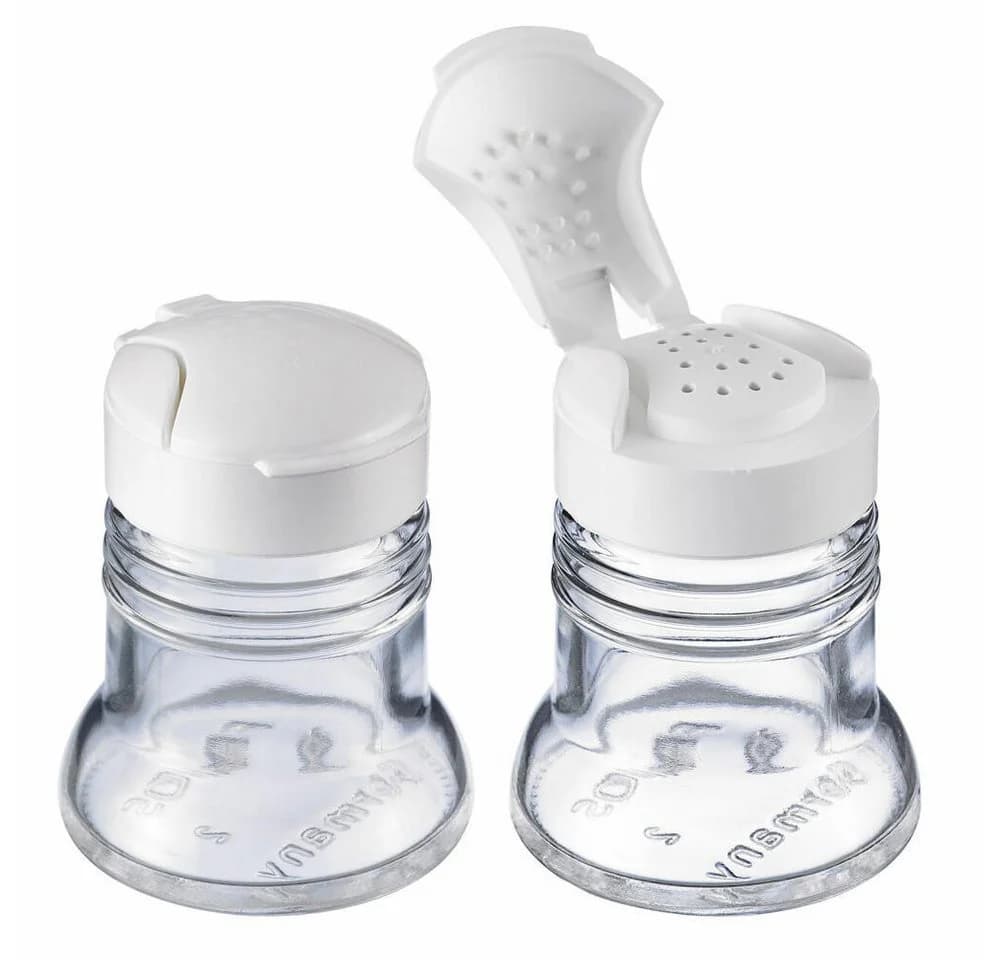 WESTMARK Universalstreuer Set Paris-Snap 2tlg Glas Weiß/Transparent - Bild 2