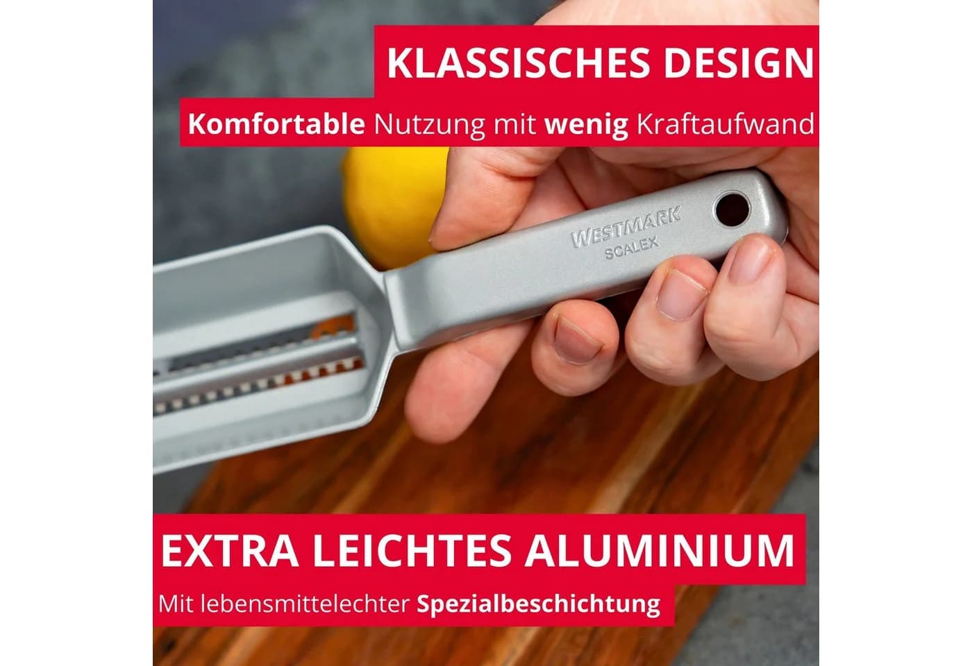 WESTMARK Fischentschupper Scalex mit Edelstahlklinge und Aluminiumgriff - Bild 3