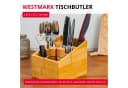 WESTMARK Besteckhalter Tischbutler 5 Fächer Bambus Hellbraun Bild 1
