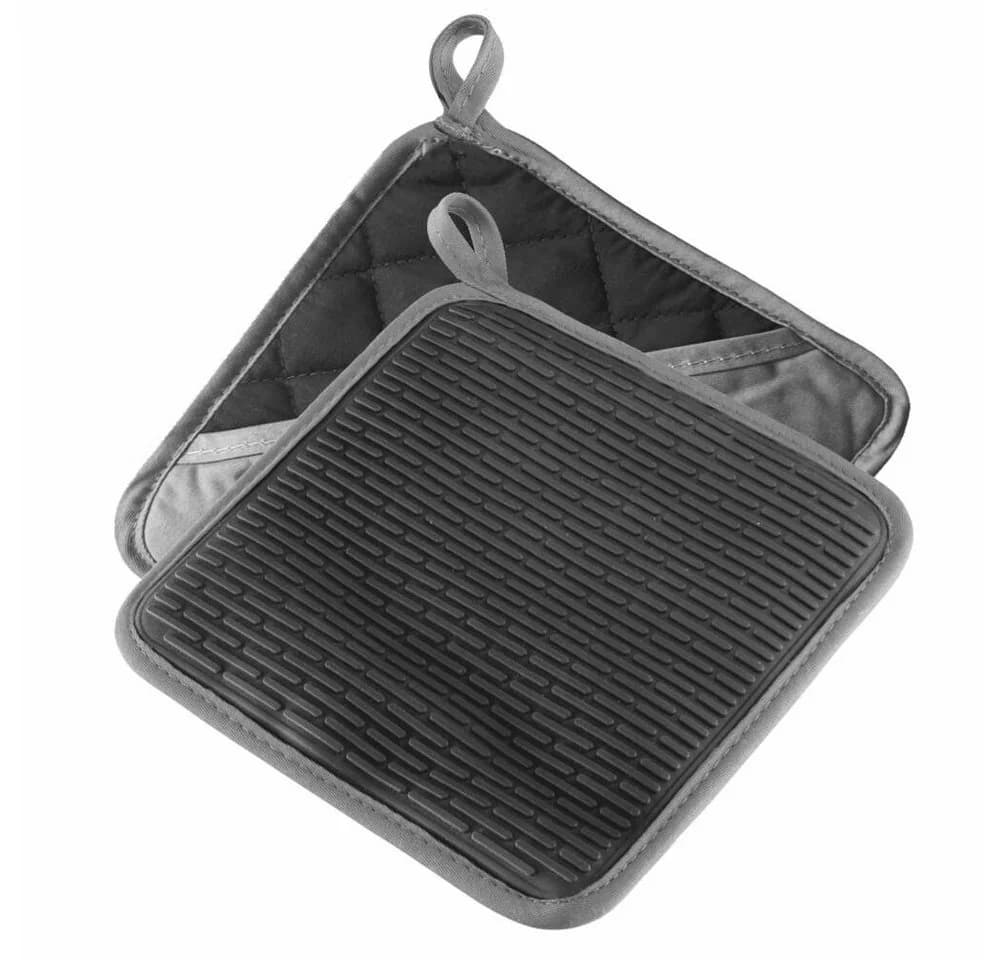 WESTMARK Topflappen Schwarz mit Silikon-Griffen - Bild 2