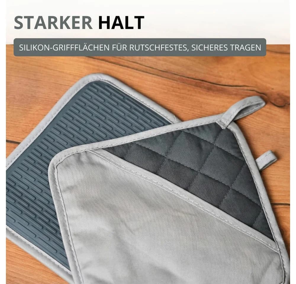 WESTMARK Topflappen Schwarz mit Silikon-Griffen - Bild 5