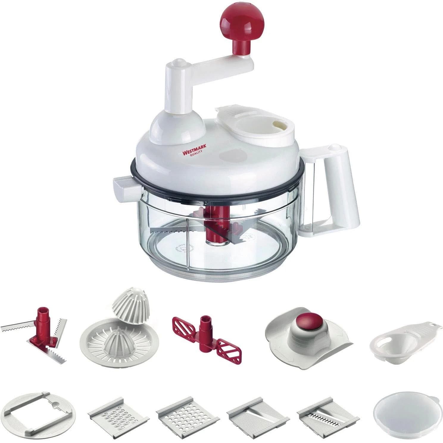 Westmark Multi-Kulti Küchenmaschine 9-in-1 Rot/Weiß