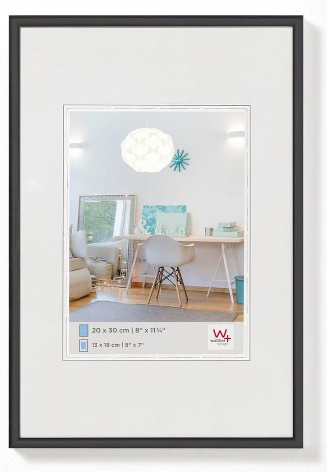 Walther Design Bilderrahmen Kunststoffrahmen New Lifestyle Schwarz - Bild 2