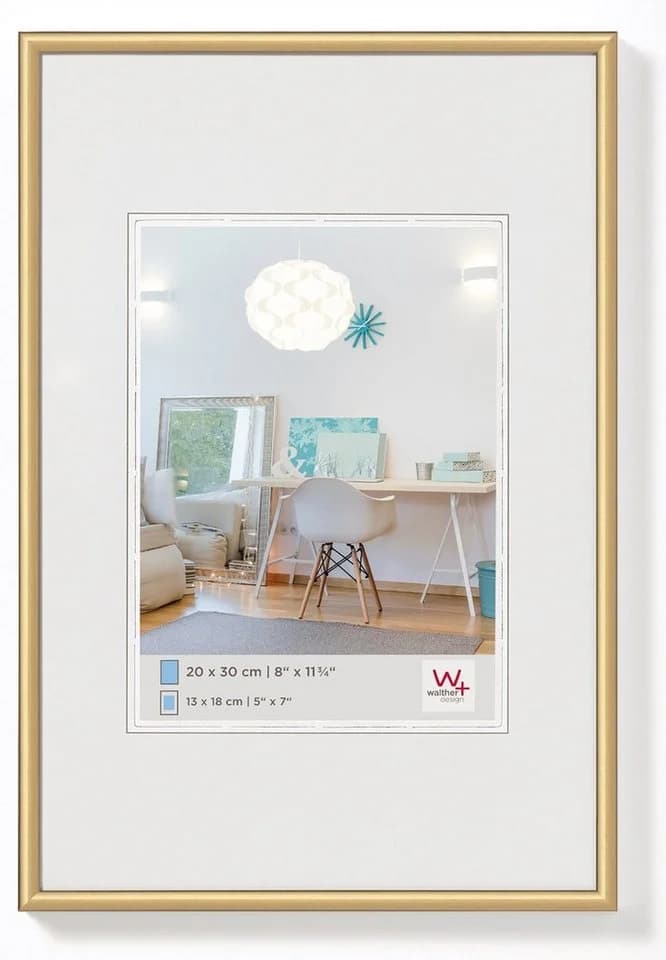 Walther Design Bilderrahmen Kunststoffrahmen New Lifestyle Gold - Bild 2