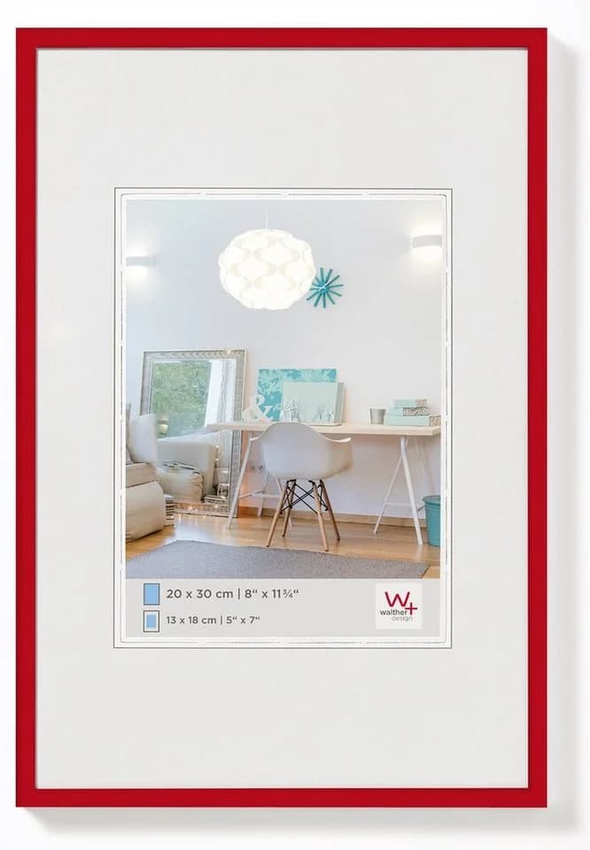 Walther Design Bilderrahmen Kunststoffrahmen New Lifestyle Rot - Bild 2