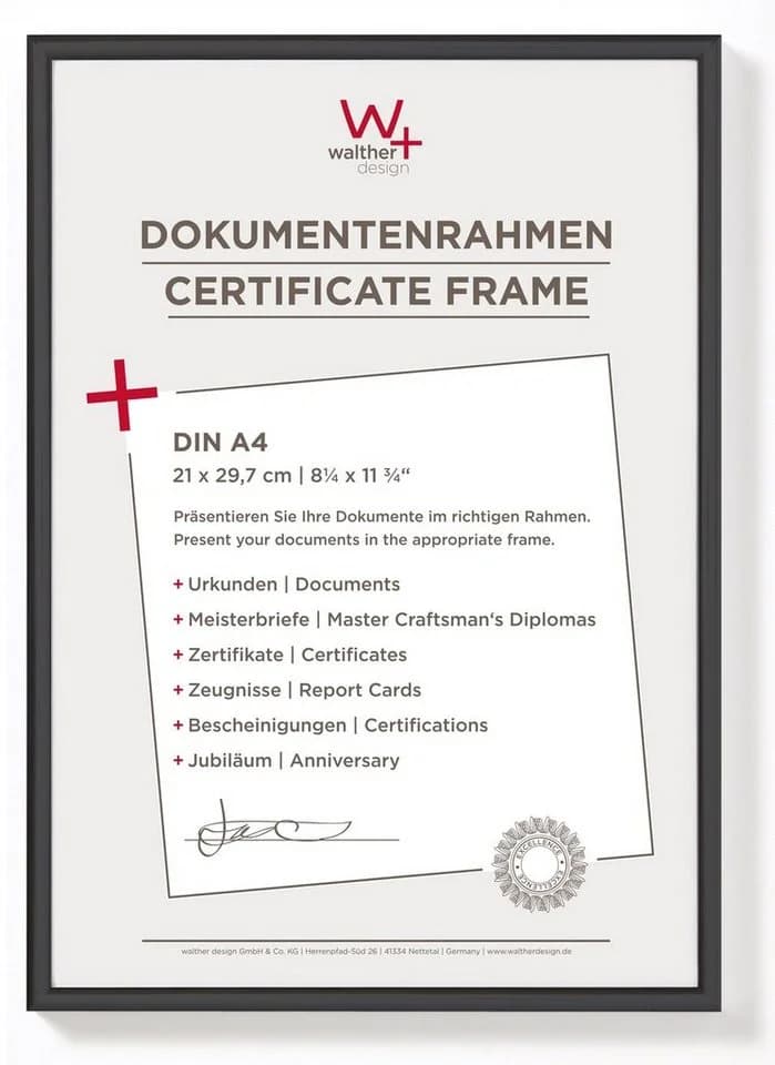 Walther Design Bilderrahmen New Lifestyle Kunststoff Schwarz - Bild 2