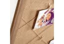 Walther Design Memoboard Solid Braun MDF mit Stoff-Inlay Bild 1