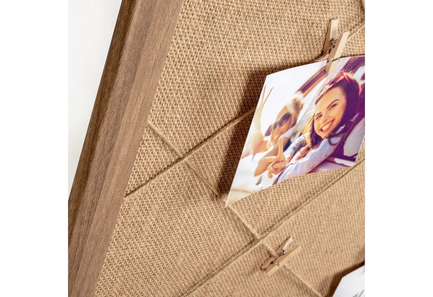 Walther Design Memoboard Solid Braun MDF mit Stoff-Inlay