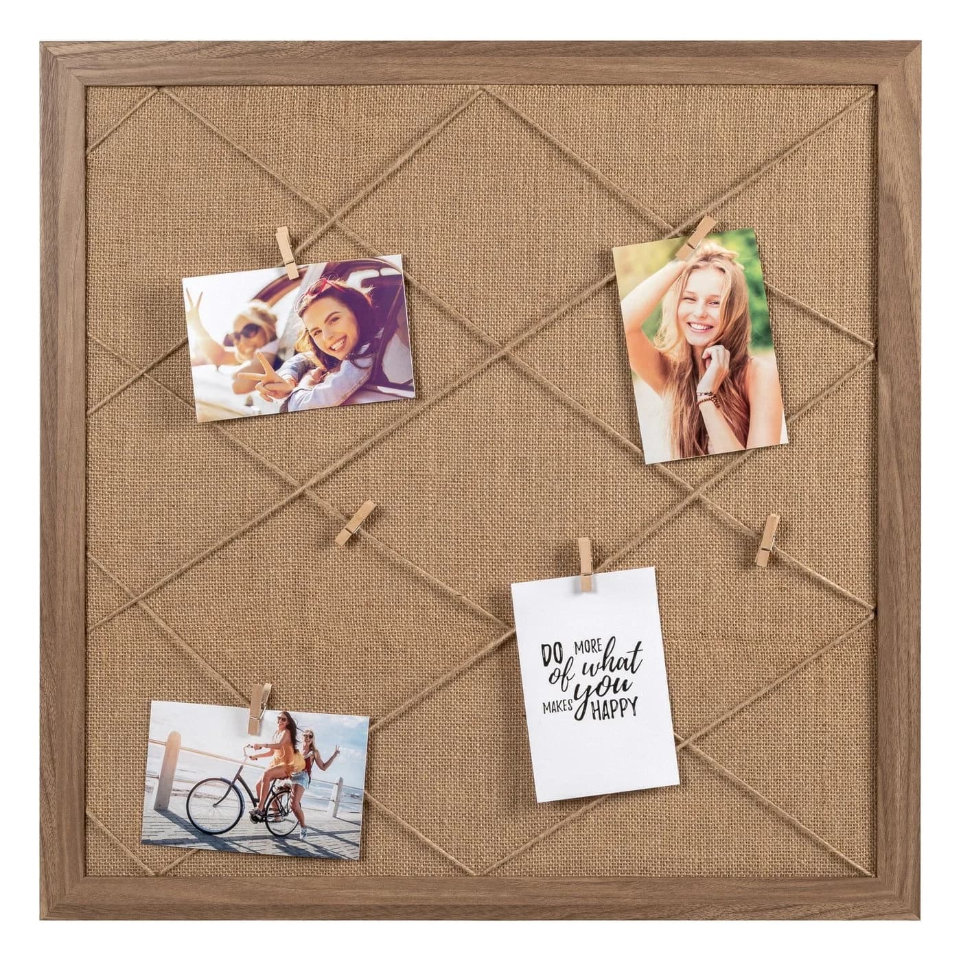 Walther Design Memoboard Solid Braun MDF mit Stoff-Inlay - Bild 2