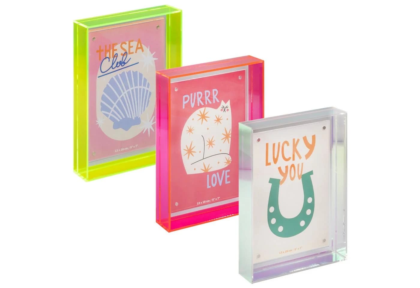 Walther Design Bilderrahmen Summertime Neon Rosa 13x18 cm