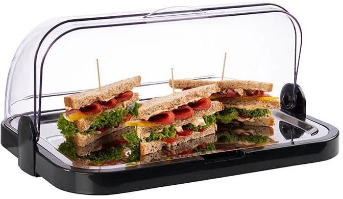 APS Buffet-Vitrine Edelstahl Kunststoff mit 2 Kühlakkus - Bild 3