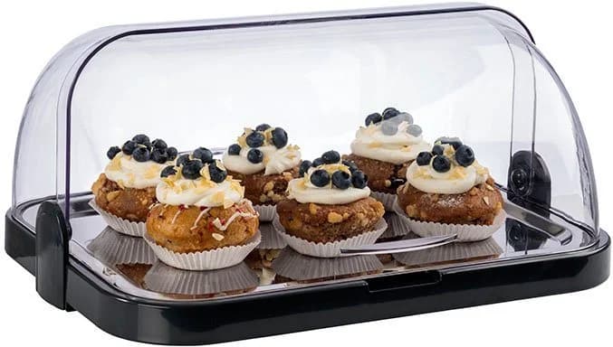APS Buffet-Vitrine Edelstahl Kunststoff mit 2 Kühlakkus - Bild 4