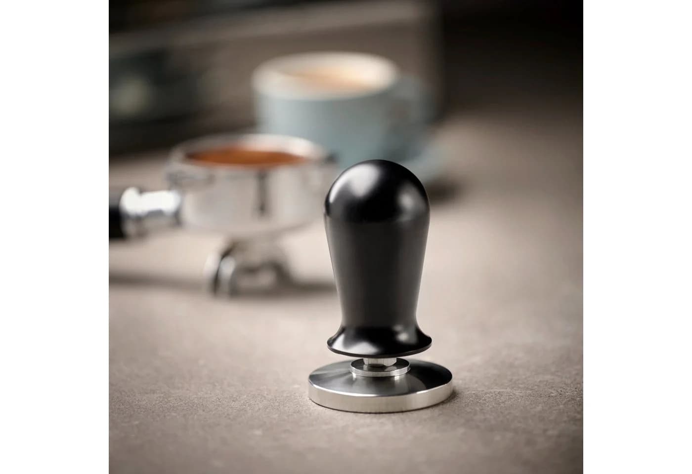 APS Espresso Tamper Ø 58 mm mit Druckregulierung Schwarz