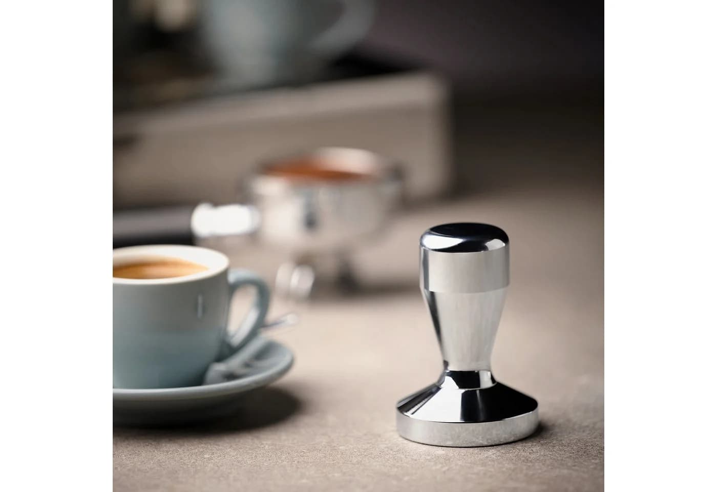 APS Espresso Tamper Ø 58 mm Silber