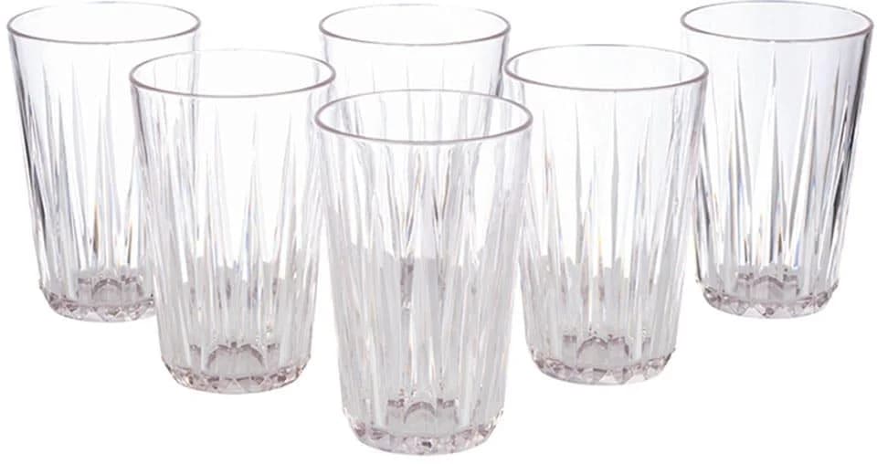 APS Tritan Becher 6-teilig Transparent Bruchsicher