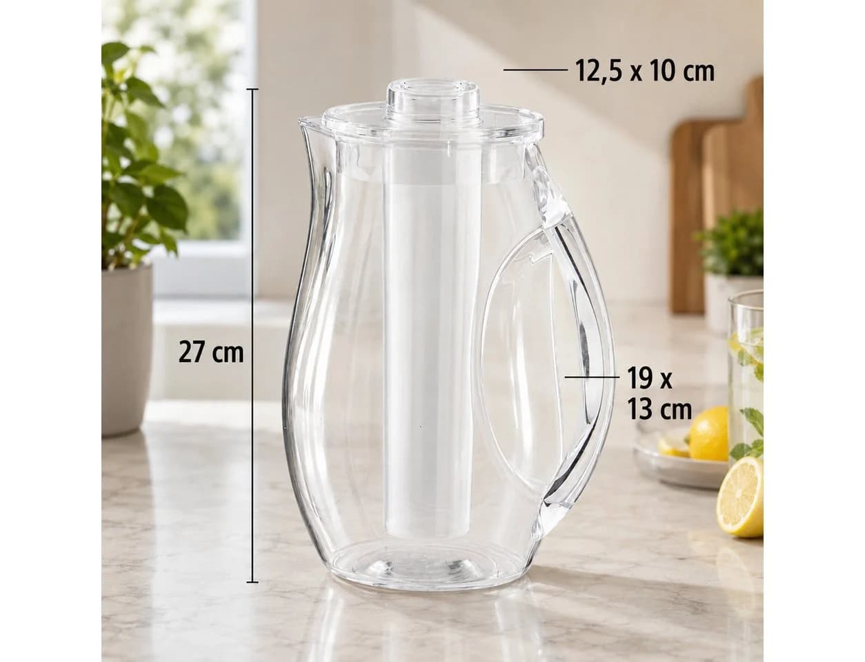 Wasserkaraffe APS transparent Kunststoff 2,4 Liter - Bild 3