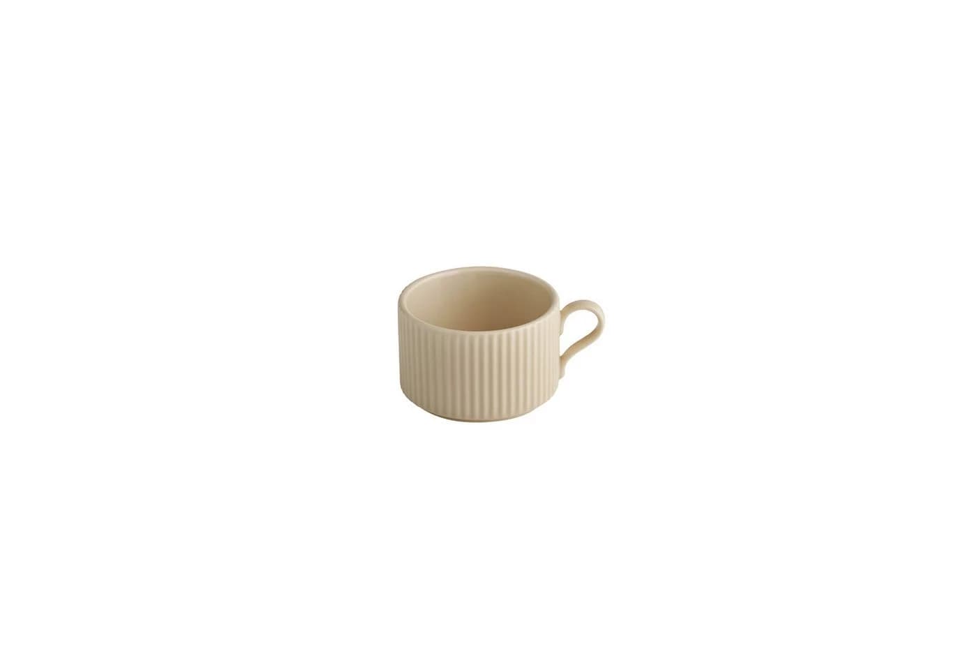 APS Cappuccinotasse THE GRID Beige 6-tlg. Porzellan