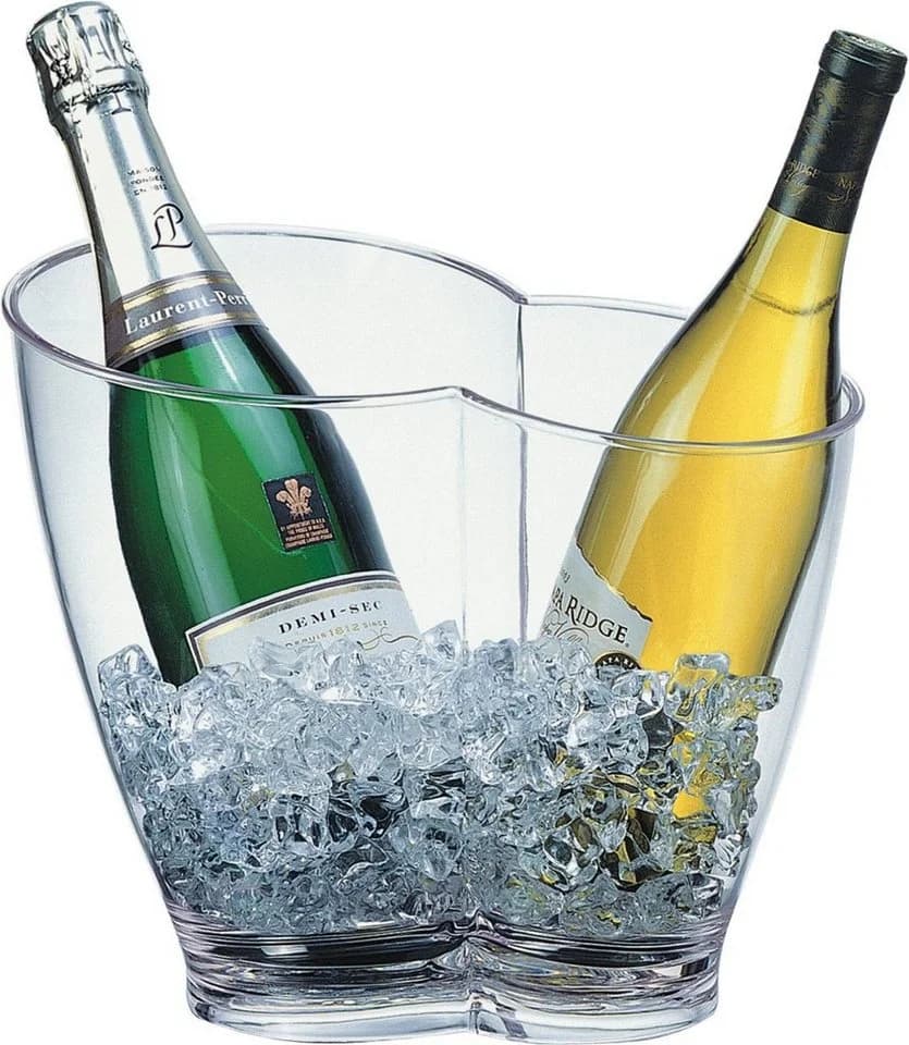 APS Wein- und Sektkühler Transparent für 2 Flaschen - Bild 2