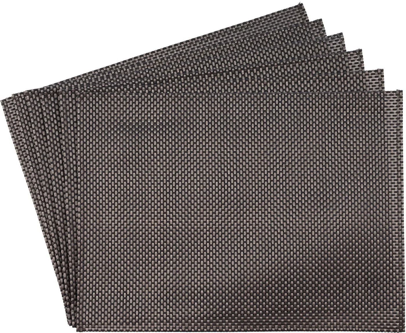 APS Platzset Schmalband Silber Grau 6-tlg. PVC - Bild 2
