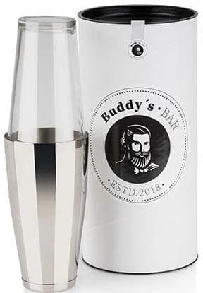 Buddy´s Bar Boston-Shaker Edelstahl & Glas 700 ml + 400 ml