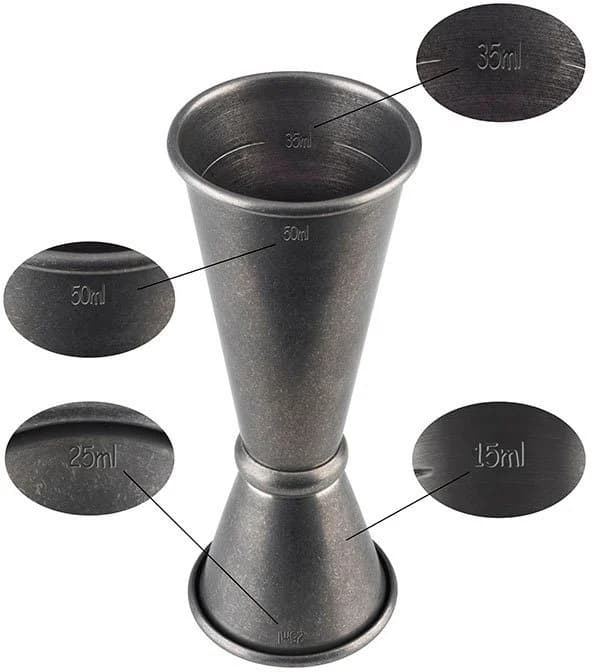 Buddy's Cocktail-Set 4-tlg. Boston-Shaker Edelstahl Silber