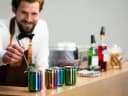 Buddy's Becher Can 4-tlg. Edelstahl Regenbogen-Design Bild 5