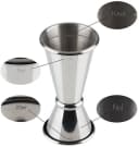 Buddy's Barmaß Edelstahl 2 cl/4 cl Doppelmaß Silber Bild 1