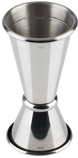 Buddy's Barmaß Edelstahl 2 cl/4 cl Doppelmaß Silber - Bild 2