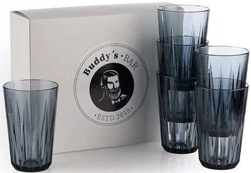 Buddy's Bar 6er Set Tritan Becher Kristallglas-Optik - Bild 2