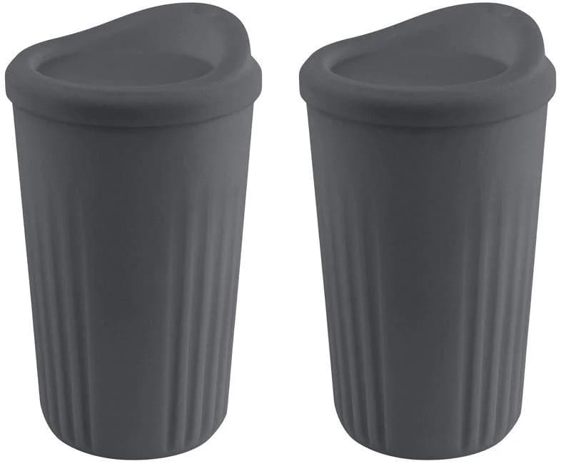 APS Becher TO GO Anthrazit 2-teilig 400 ml