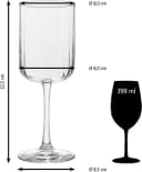 LIBBEY Weinglas Set 12-tlg. Linear Glas Transparent Modern Bild 3