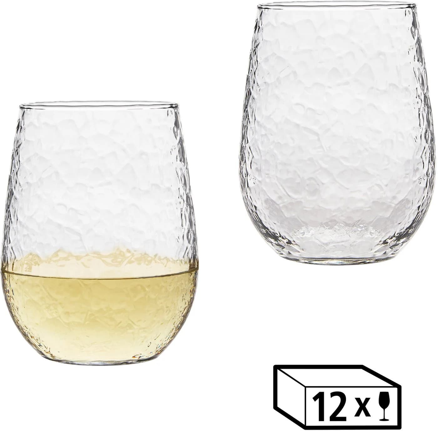 LIBBEY Weinglas-Set 12-tlg. Stiellos Glas Transparent Modern - Bild 2