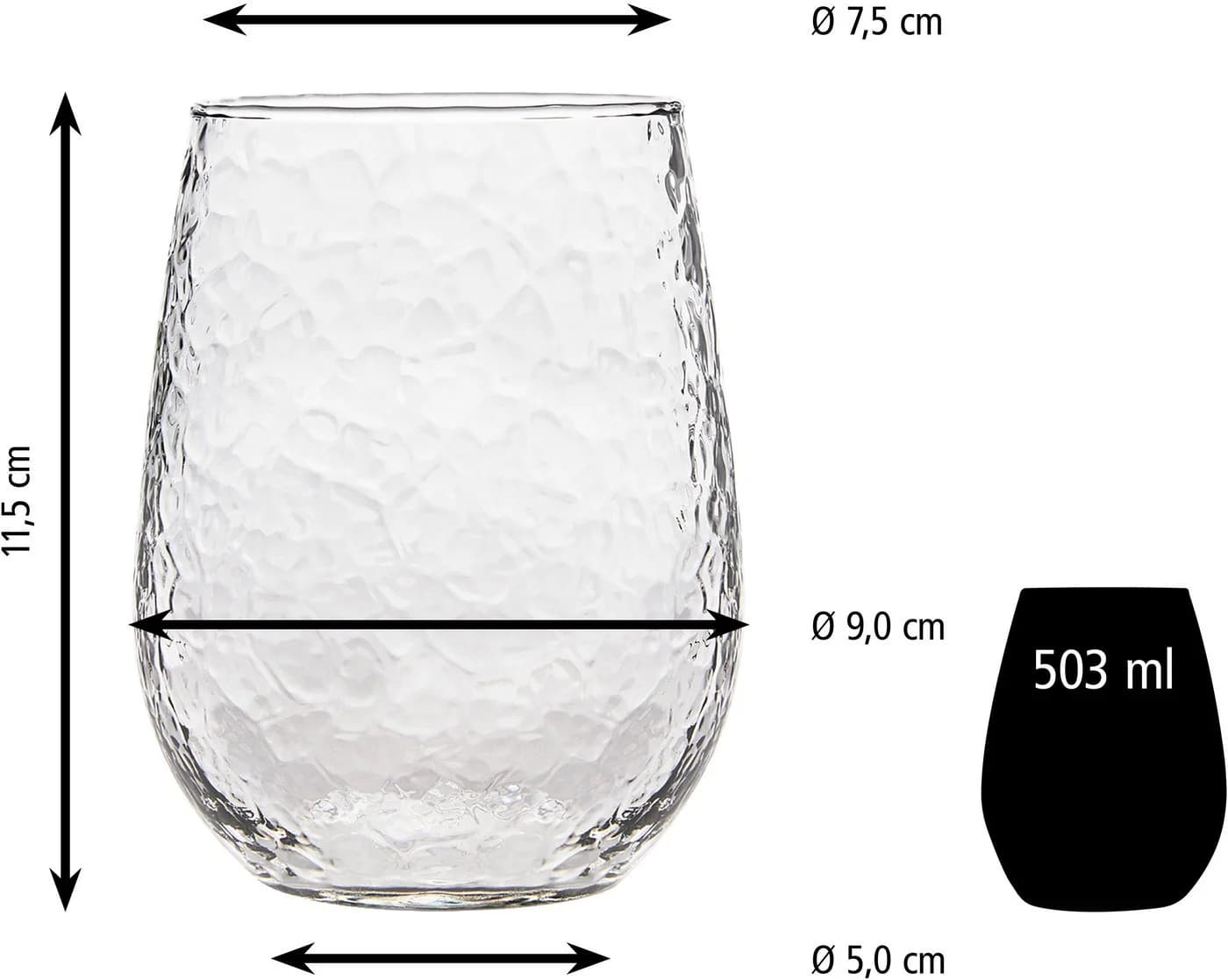 LIBBEY Weinglas-Set 12-tlg. Stiellos Glas Transparent Modern - Bild 4