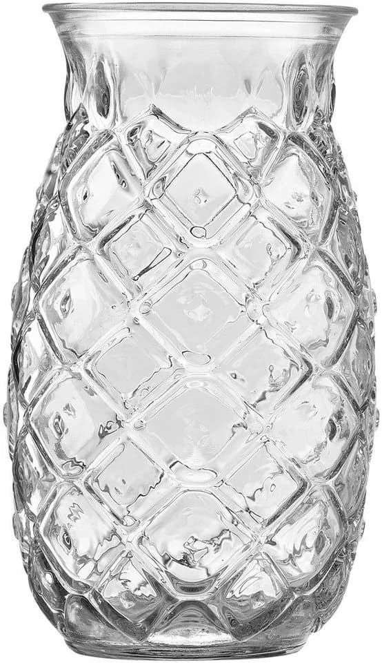 LIBBEY Cocktailglas 12er Set Tiki Ananas Design Glas Transparent