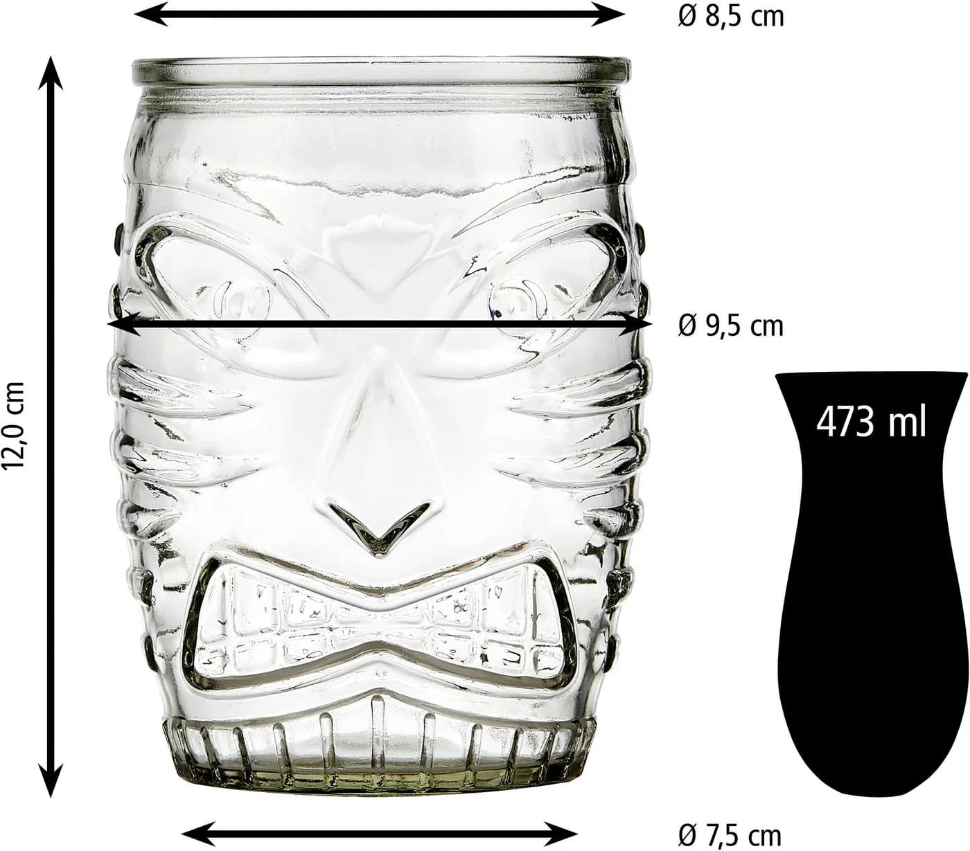 LIBBEY Cocktailglas Tiki 12er Set Glas Transparent - Bild 3