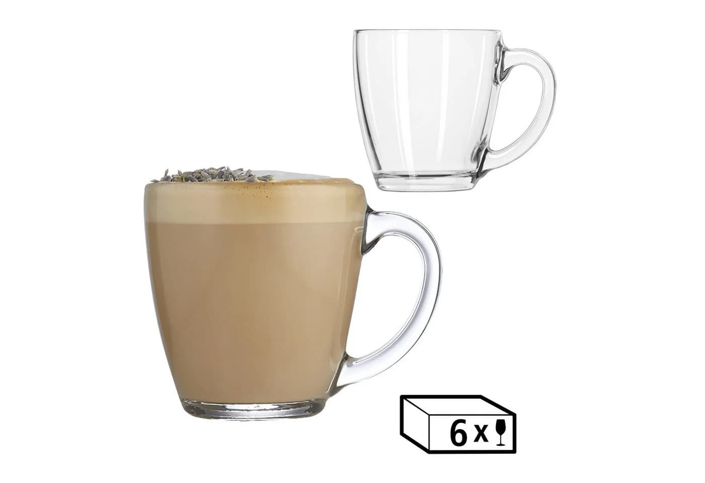 Gläser-Set LIBBEY Tasse TAPERED 6er Set Glas