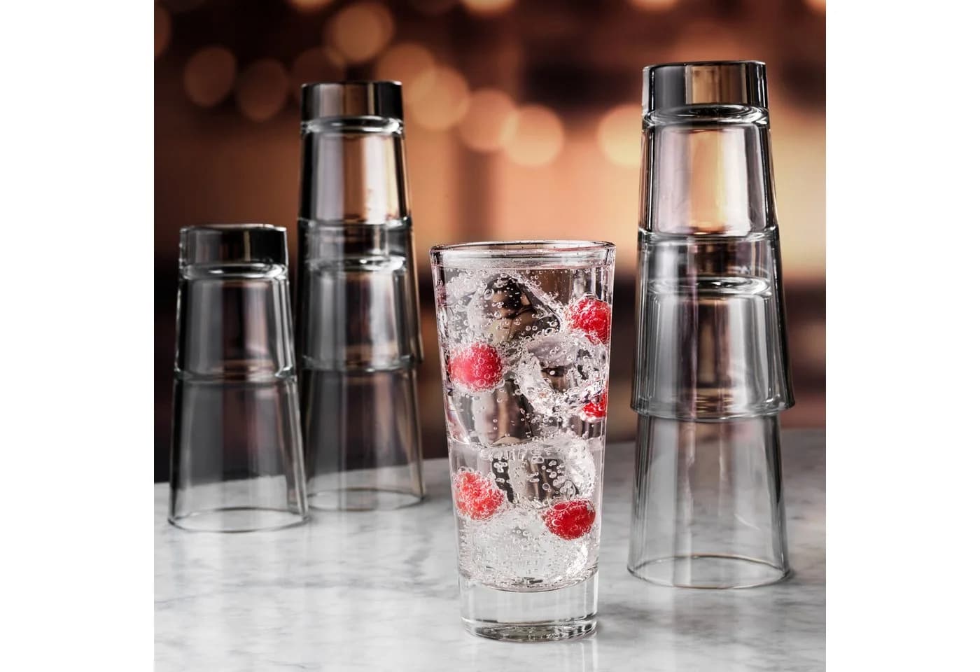 LIBBEY Beverage Glas-Set 12-tlg. Modernes Design Glas - Bild 3