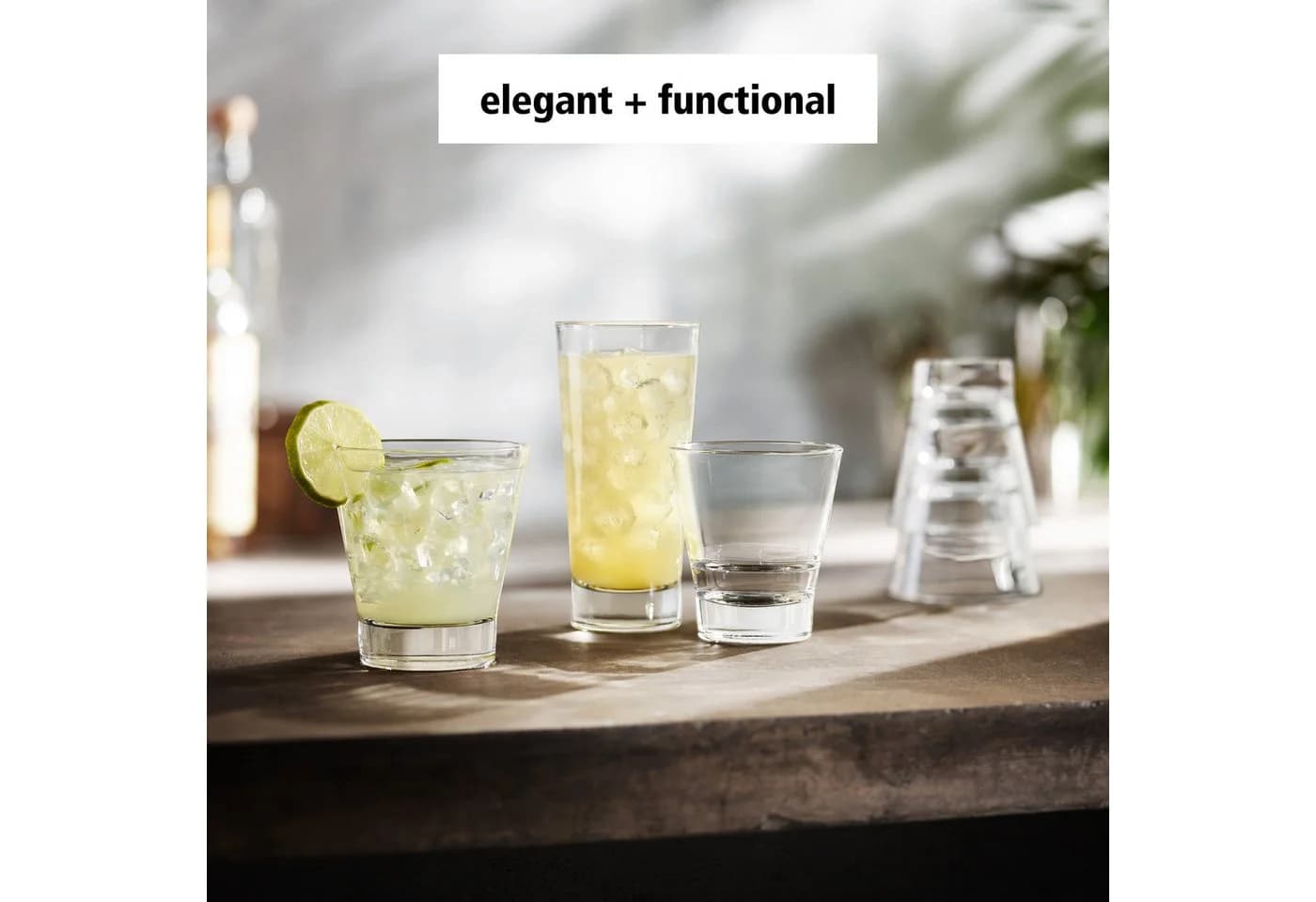 LIBBEY Beverage Glas-Set 12-tlg. Modernes Design Glas - Bild 4