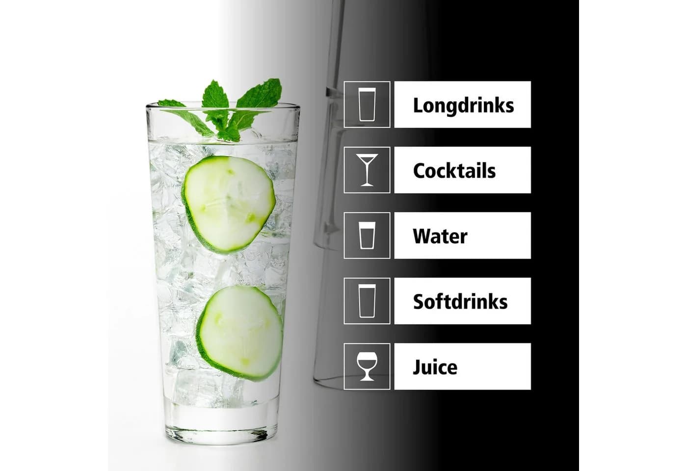 LIBBEY Gläser-Set Cooler Glas Endeavor 12-tlg. Glas Modern - Bild 5