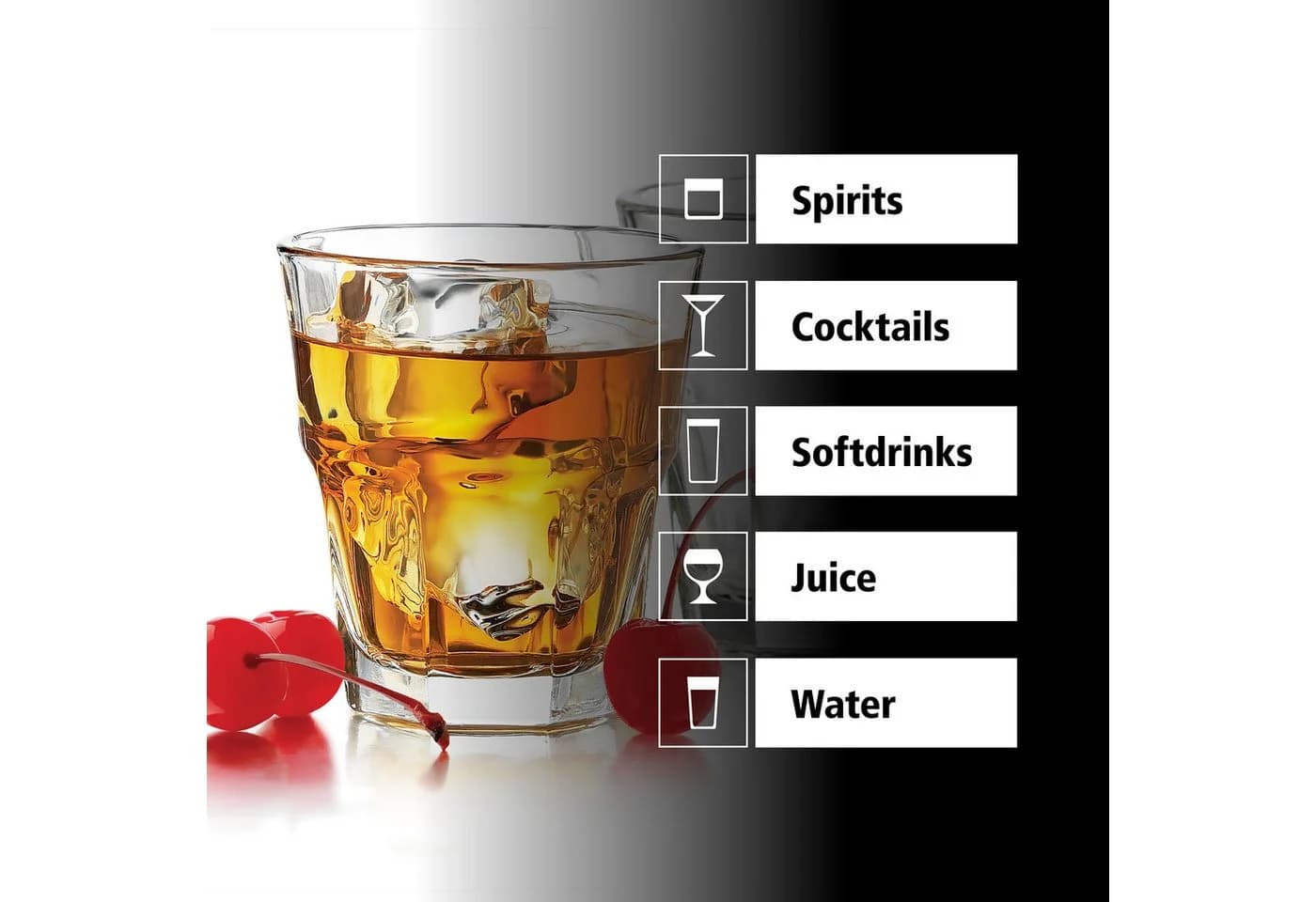 Libbey Gibraltar Rocks Glas-Set 12-tlg. 207 ml Glas - Bild 3