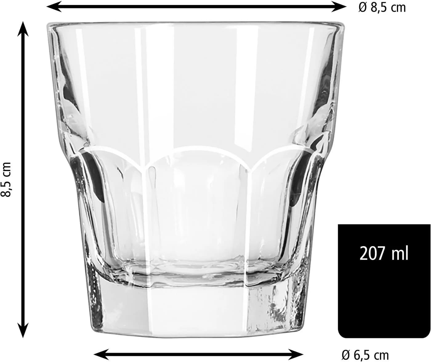 Libbey Gibraltar Rocks Glas-Set 12-tlg. 207 ml Glas - Bild 5