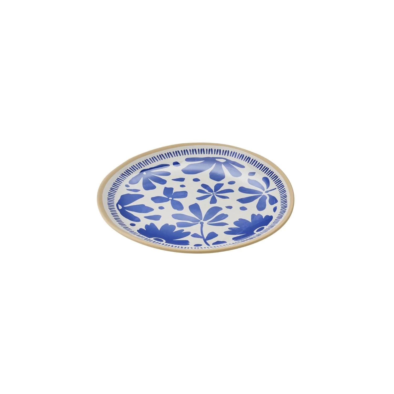 APS Teller FLORYN Melamin blau/weiß 26,5 cm