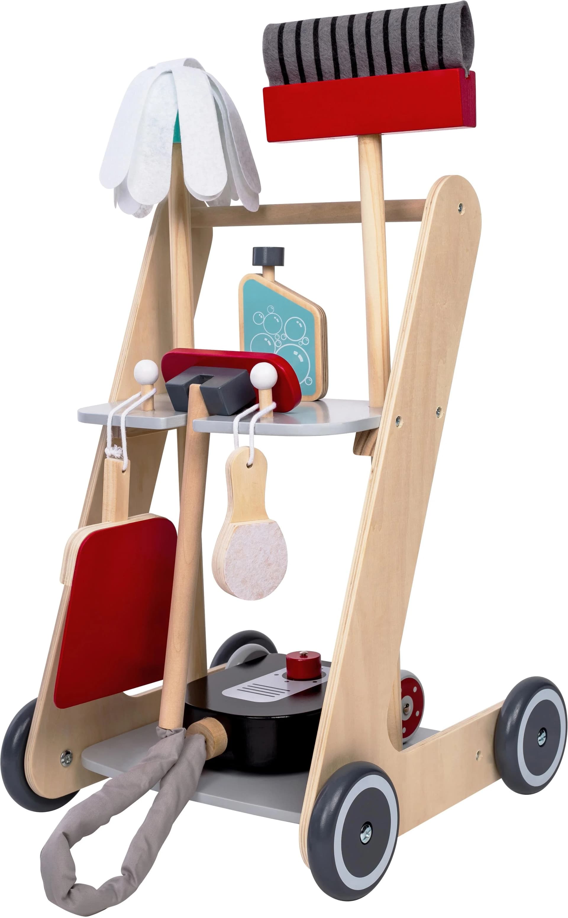 CHIC2000 Kinder-Putzwagen Reinigungswagen Holz