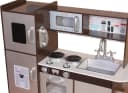 CHIC2000 Spielküche Holz Kunststoff Braun-Silber mit Tafel Bild 3