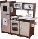 CHIC2000 Spielküche Holz Kunststoff Braun-Silber mit Tafel Bild 4