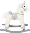 CHIC2000 Schaukeltier Einhorn Beige-Grau Massivholz Bild 1