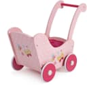 CHIC2000 Puppenwagen aus Holz Rosa Bild 1