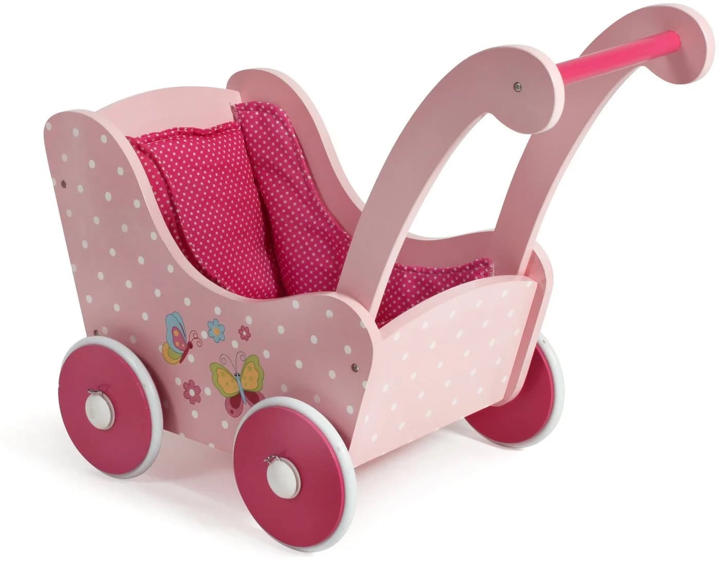 CHIC2000 Puppenwagen aus Holz Rosa - Bild 2